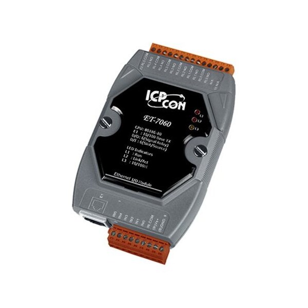 Icp Das 6 points of Power Relay Output and 6 points of Isolated Digital Input ET-7060 - main